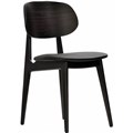 DURAFURN BAN CHAIR BLACK DOLARO VINYL SEAT WENGE FRAME