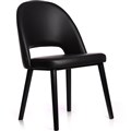 DURAFURN SEMIFREDDO CHAIR BLACK LEGS BLACK VINYL SEAT