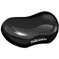 FELLOWES GEL CRYSTALS FLEX WRIST REST BLACK