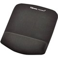 FELLOWES MOUSE PAD WITH WRIST REST PLUSH TOUCH MICROBAN MEMORY FOAM GRAPHITE