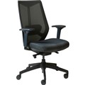 RAPIDLINE ARCO CHAIR HIGH MESH BACK ARMS BLACK
