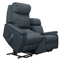RAPIDLINE HOME ELEVATE ASCOT LOVE SEAT DUAL MOTOR MEDIUM FABRIC MANISA THUNDER