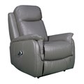 RAPIDLINE HOME ELEVATE ASCOT LIFT CHAIR DUAL MOTOR MEDIUM LEATHER DARK GREY