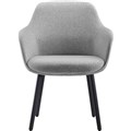 RAPIDLINE ASPEN 4 LEG TUB CHAIR LIGHT GREYBLACK