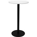 RAPIDLINE DRY BAR TABLE 600 X 1050MM NATURAL WHITE TABLE TOP  BLACK POWDER COAT BASE