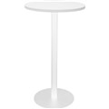 RAPIDLINE DRY BAR TABLE 600 X 1050MM NATURAL WHITE TABLE TOP  WHITE POWDER COAT BASE