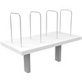 RAPID INFINITY DELUXE DESK MOUNTED SHELF 600 X 300 X 450MM NATURAL WHITE