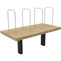 RAPID INFINITY DELUXE DESK MOUNTED SHELF 600 X 300 X 450MM NATURAL OAK