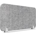 RAPIDLINE ECO PANEL DESK MOUNTED SCREEN 740 X 384MM MARBLE GREY