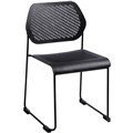 RAPIDLINE FRAME CHAIR POLYPROPYLENE SLED BASE BLACK