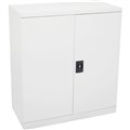 RAPIDLINE GO SWING DOOR CUPBOARD 2 SHELVES 1015 X 910 X 450MM WHITE SATIN
