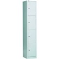 GO STEEL LOCKER 4 DOOR 305 X 455 X 1830MM SILVER GREY