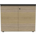 RAPID INFINITY DELUXE 2 SWING DOOR CUPBOARD 900 X 600 X 730MM NATURAL OAK BLACK RIGID EDGING