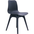 RAPIDLINE LUCID CHAIR BLACK SEAT BLACK POLYPROPYLENE BASE