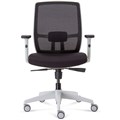 RAPIDLINE LUMINOUS EXECUTIVE CHAIR HIGH MESH BACK ARMS BLACKWHITE