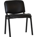 RAPIDLINE NOVA VISITOR CHAIR MEDIUM BACK BLACK PU