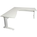RAPID SPAN CORNER WORKSTATION METAL MODESTY PANEL 1800 X 1800 X 700MM NATURAL WHITEWHITE