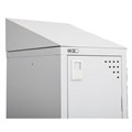 GO STEEL LOCKER ADDITIONAL SLOPING TOP 300 X 270MM SILVER GREY