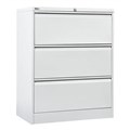 GO LATERAL FILING CABINET 3 DRAWER HEAVY DUTY 1016 X 900 X 473MM WHITE CHINA