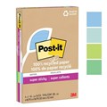 POSTIT 4621R4SST SUPER STICKY NOTES 101 X 152MM RECYCLED LINED OASIS PACK 4
