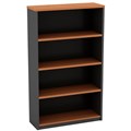 OM OPEN BOOKCASE 900 X 320 X 1500MM CHERRYCHARCOAL