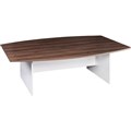OM PREMIER BOARDROOM TABLE 2400 X 1200 X 720MM CASNANWHITE