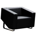 CUBE SOFA LOUNGE SINGLE SEATER BLACK
