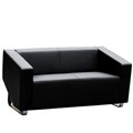 CUBE SOFA LOUNGE TWO SEATER BLACK