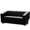 CUBE SOFA LOUNGE THREE SEATER BLACK