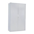 GO STEEL TAMBOUR DOOR CABINET 5 SHELVES 1981 X 900 X 473MM WHITE CHINA