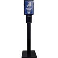FURNLINK HAND SANITISER DISPENSER STAND BLACK