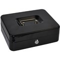ITALPLAST DELUXE METAL CASH BOX 160 X 200 X 90MM BLACK