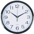 ITALPLAST WALL CLOCK 430MM WHITE  BLACK