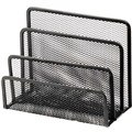 ITALPLAST WIRE MESH LETTER HOLDER SORTER BLACK