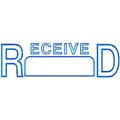 DESKMATE PREINKED MESSAGE STAMP RECEIVED DATE BLUE