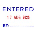 DESKMATE SELFINKING DATE STAMP ENTERED BY BLUERED