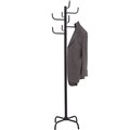 JASTEK 8 HOOK COAT RACK BLACK