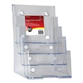 DEFLECTO BROCHURE HOLDER 4TIER A5 CLEAR