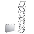 DEFLECTO PORTABLE CONCERTINA DISPLAY STAND A4 CLEAR