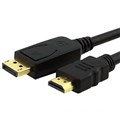 ASTROTEK DISPLAYPORT TO HDMI ADAPTER CONVERTER CABLE 2M BLACK