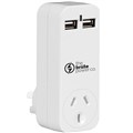 MOKI ADAPTOR 1 OUTLET WITH 2 USB PORTS