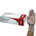 UNIVERSAL CHOICE VINYL EXAMINATION GLOVES LARGE CLEAR CARTON 1000