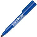 PENTEL NN60 GREEN LABEL PERMANENT MARKER CHISEL 45MM BLUE BOX 12