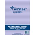 WRITER LOOSE LEAF REFILL REINFORCED 2MM GRID 60GSM A4 50 SHEET