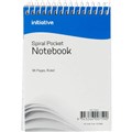 INITIATIVE SPIRAL NOTEBOOK POCKET TOP BOUND 96 PAGE 112 X 77MM
