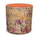 ORANGE DUST SPECTRUM EVA ROUND OTTOMAN 450 X 450 X 450MM GOLDEN ORANGE
