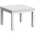 OLG AXIS COFFEE TABLE 600 X 600MM WHITE FRAME WHITE TOP