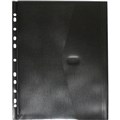 POP POLYWALLY BINDER WALLET HOOK AND LOOP CLOSURE 30MM GUSSET A4 BLACK