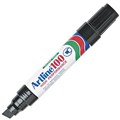 ARTLINE 100 PERMANENT MARKER CHISEL 12MM BLACK