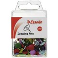 ESSELTE DRAWING PINS ASSORTED PACK 100